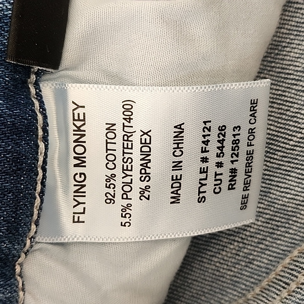 Flying Monkey Mid Rise Cuff Crop Slim - Picture 5 of 5